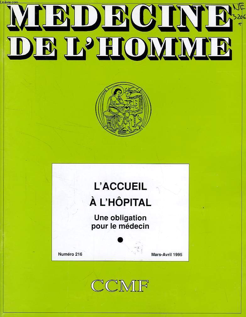 MEDECINE DE L'HOMME, N 216, MARS-AVRIL 1995, REVUE DU CENTRE CATHOLIQUE DES MEDECINS FRANCAIS
