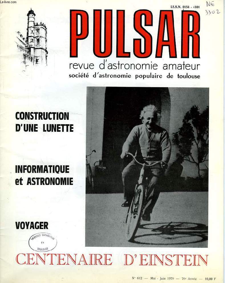 PULSAR, SOCIETE D'ASTRONOMIE POPULAIRE DE TOULOUSE, 70e ANNEE, N 612, MAI-JUIN 1979