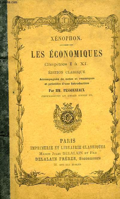 LES ECONOMIQUES, CHAPITRES I  XI
