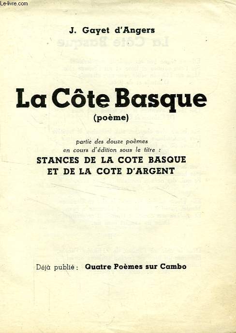 LA COTE BASQUE (POEME)