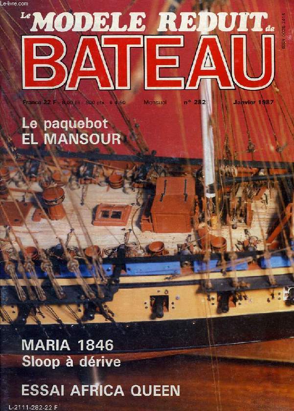 LE MODELE REDUIT DE BATEAU, N 282, JAN. 1987