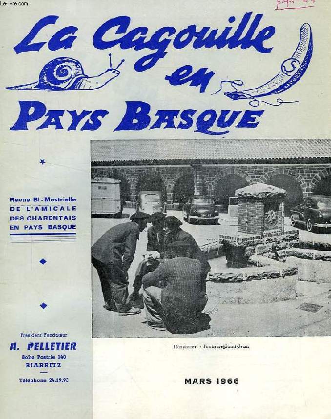 LA CAGOUILLE EN PAYS BASQUE, MARS 1966