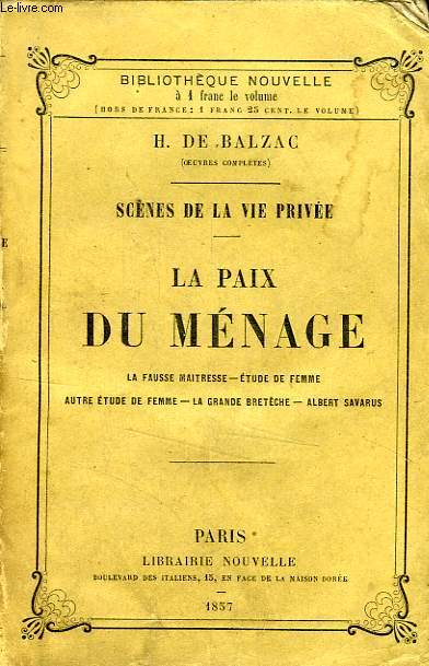 LA PAIX DU MENAGE