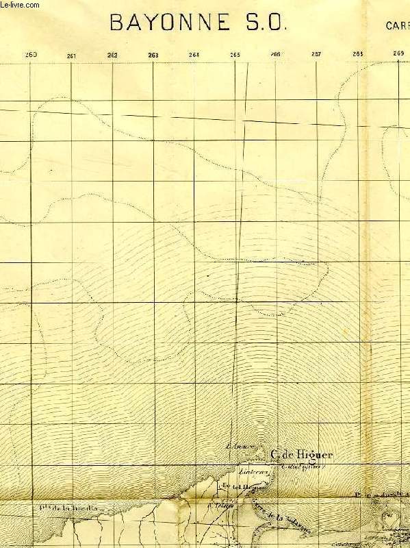 CARTE D'ETAT MAJOR, BAYONNE S.0. (226)