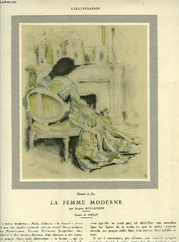 LA FEMME MODERNE (EXTRAIT DE L'ILLUSTRATION)