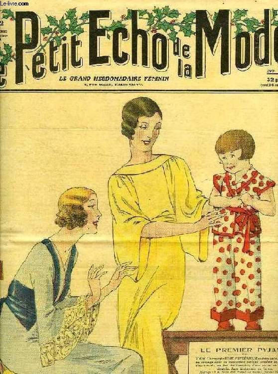 LE PETIT ECHO DE LA MODE, LVIe ANNEE, N 2, JAN. 1934