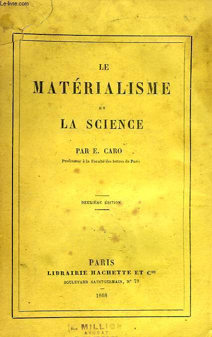 LE MATERIALISME ET LA SCIENCE