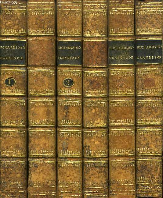THE HISTORY OF SIR CHARLES GRANDISON, IN A SERIES OF LETTERS, 6 VOLUMES