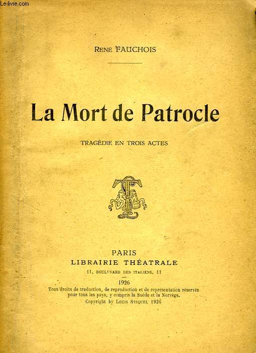 LA MORT DE PATROCLE