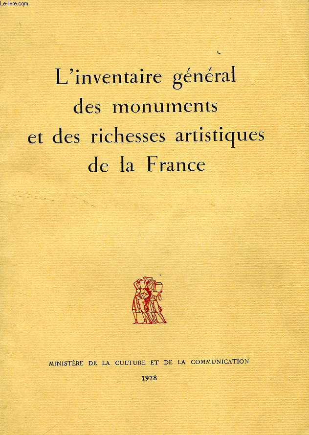 L'INVENTAIRE GENERAL DES MONUMENTS ET RICHESSES ARTISTIQUES DE LA FRANCE