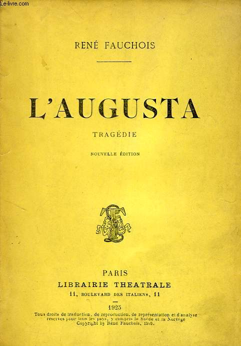 L'AUGUSTA, TRAGEDIE