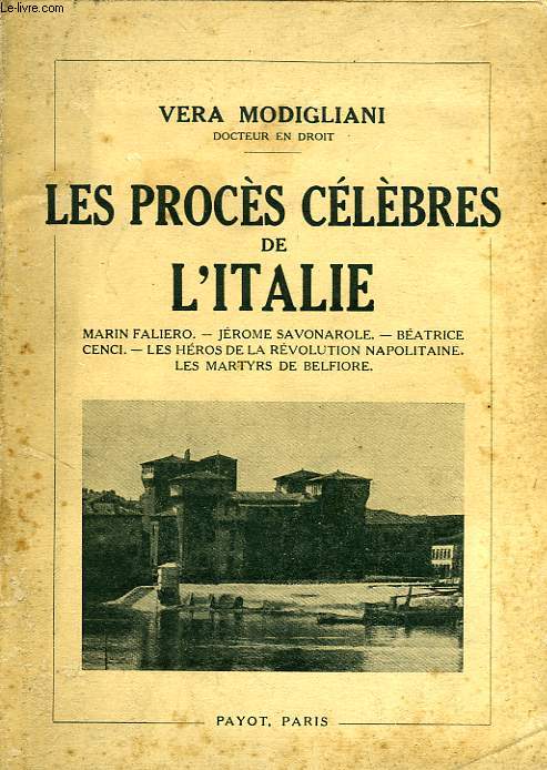 LES PROCES CELEBRES DE L'ITALIE