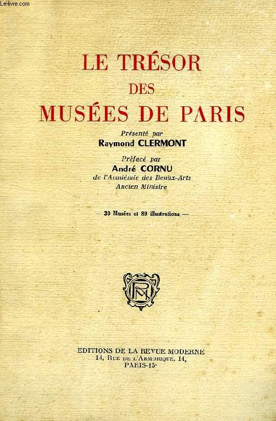 LE TRESOR DES MUSEES DE PARIS