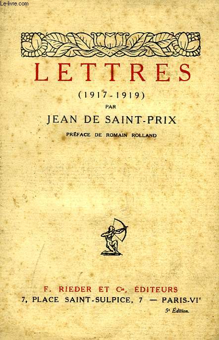 LETTRES, 1917-1919