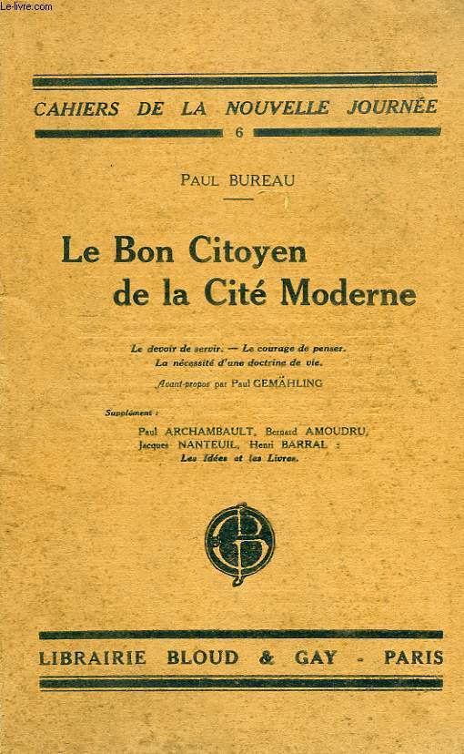 LE BON CITOYEN DE LA CITE MODERNE