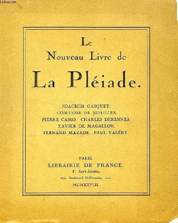 LE NOUVEAU LIVRE DE LA PLEIADE