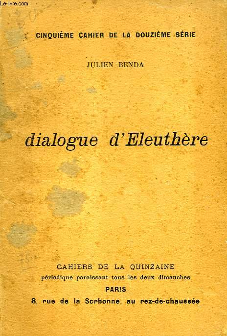 DIALOGUE D'ELEUTHERE