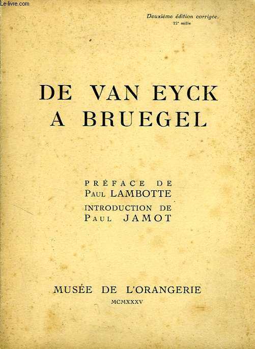 DE VAN EYCK A BRUEGEL