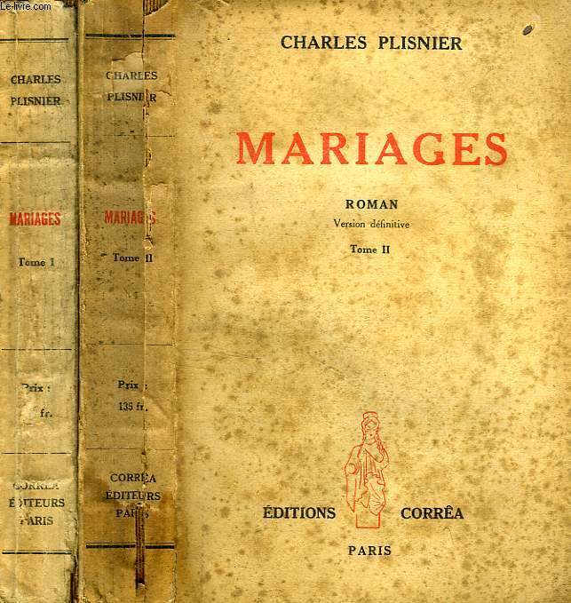 MARIAGES, 2 TOMES