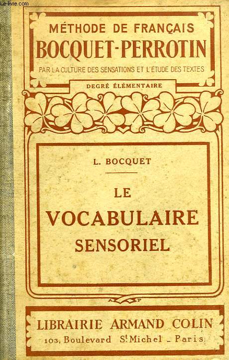 LE VOCABULAIRE SENSORIEL