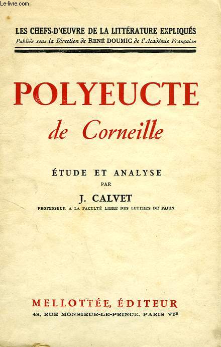 POLYEUCTE DE CORNEILLE