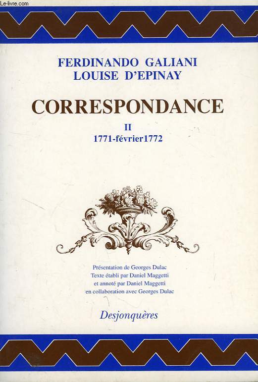 CORRESPONDANCE, II, 1771 - FEV. 1772