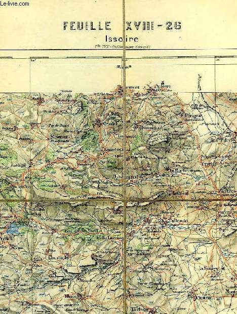 CARTE, FEUILLE XX-26, ISSOIRE