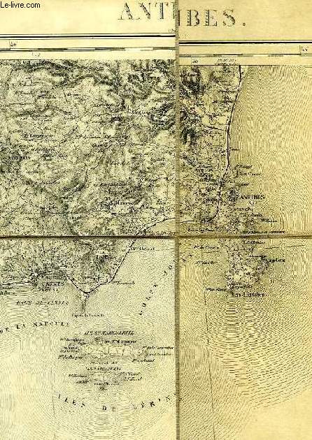 CARTE D'ETAT MAJOR, ANTIBES