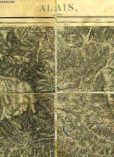 CARTE D'ETAT MAJOR, N 209, ALAIS