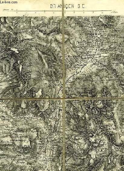 CARTE D'ETAT MAJOR, N 190, BRIANCON S.E., AIGUILLES S.O.