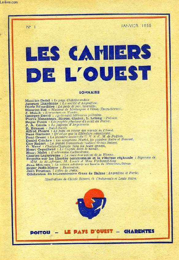 LES CAHIERS DE L'OUEST, N 1, JAN. 1955