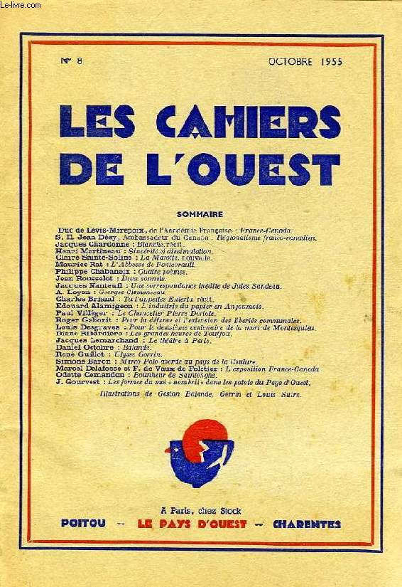 LES CAHIERS DE L'OUEST, N 8, OCT. 1955