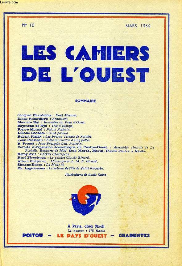 LES CAHIERS DE L'OUEST, N 10, MARS 1956