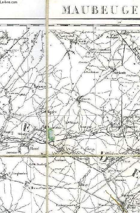 CARTE D'ETAT MAJOR, MAUBEUGE, N 9