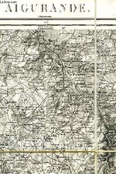 CARTE D'ETAT MAJOR, AIGURANDE, N 144