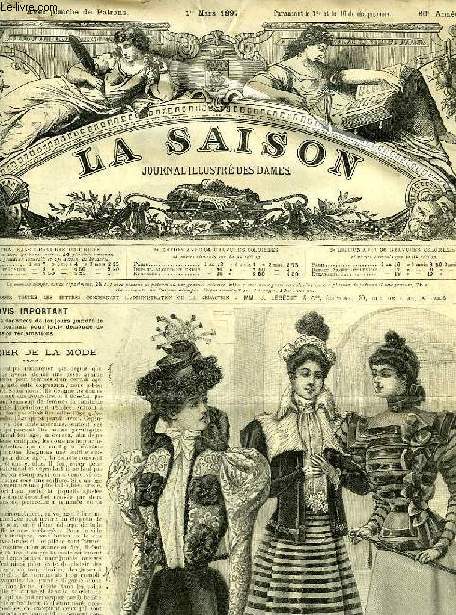 LA SAISON, JOURNAL ILLUSTRE DES DAMES, 30e ANNEE, N 5, MARS 1897