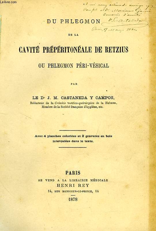DU PHLEGMON DE LA CAVITE PREPERITONEALE DE RETZIUS OU PHLEGMON PERI-VESICAL