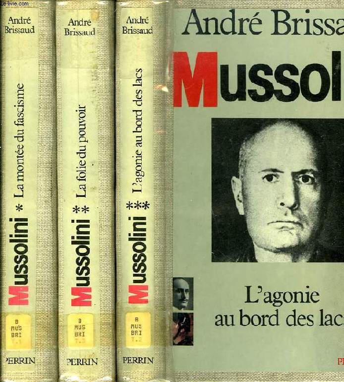 MUSSOLINI, 3 TOMES