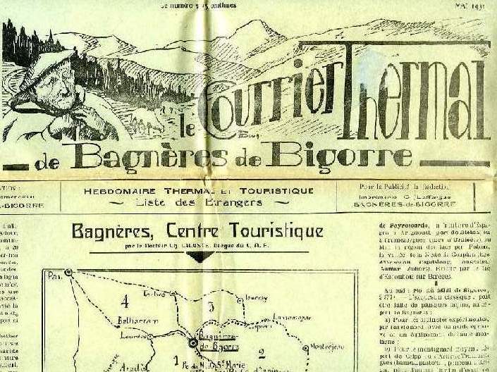 LE COURRIER THERMAL DE BAGNERES DE BIGORRE, 3e ANNEE, MAI 1932