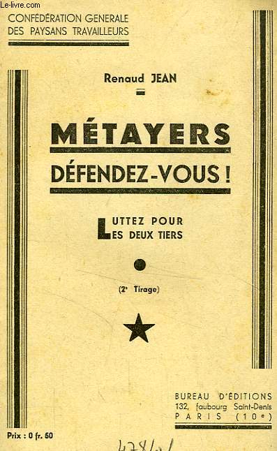 METAYERS DEFENDEZ-VOUS !