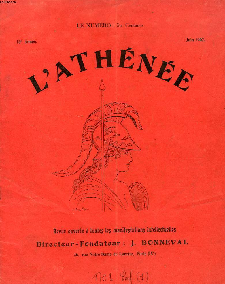 L'ATHENEE, 13e ANNEE, JUIN 1907