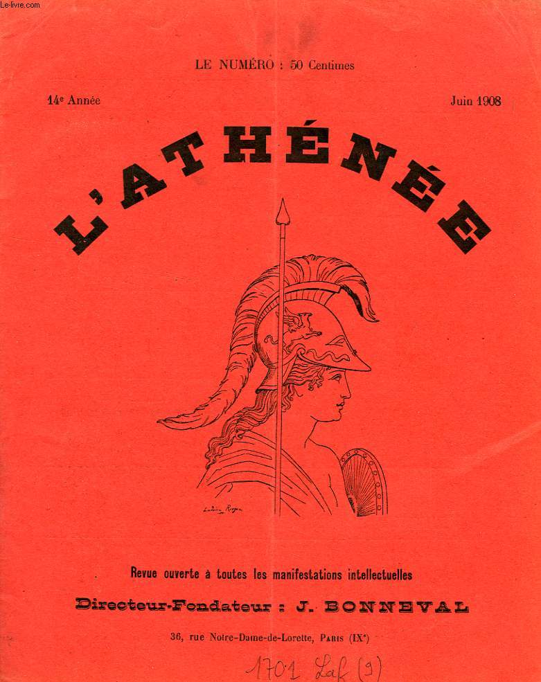 L'ATHENEE, 14e ANNEE, JUIN 1908