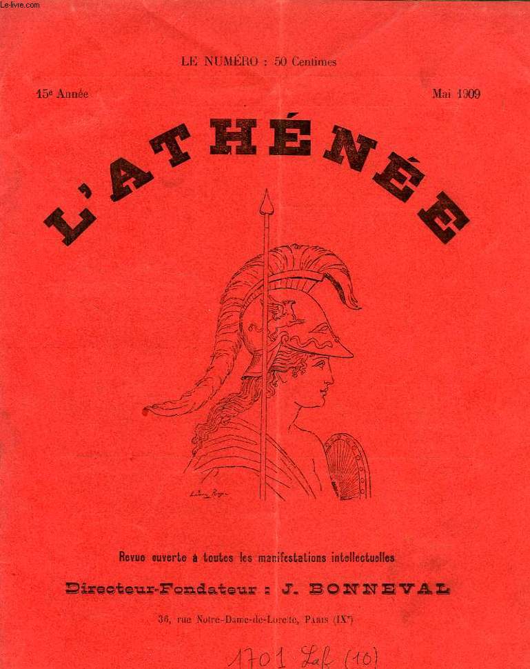 L'ATHENEE, 15e ANNEE, MAI 1909