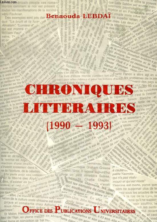 CHRONIQUES LITTERAIRES (1990-1993)