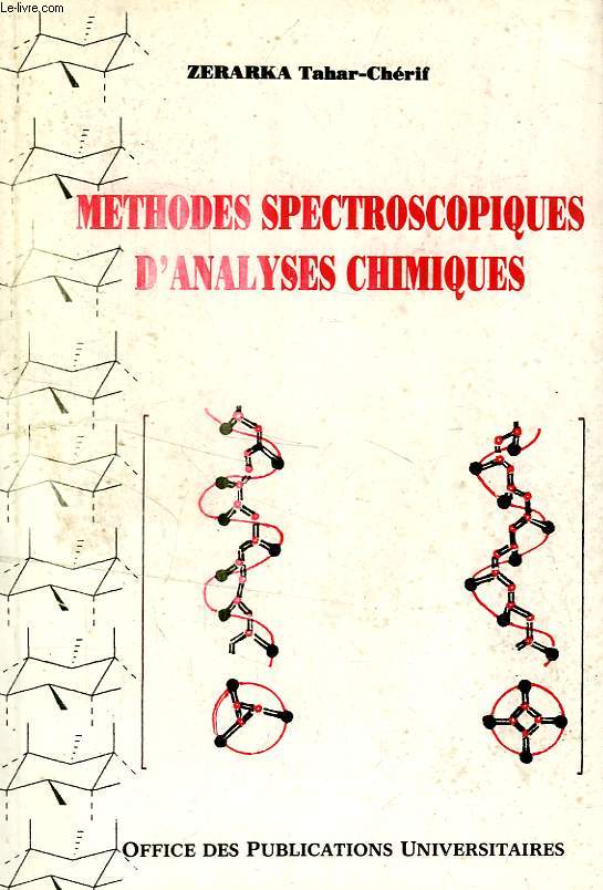 METHODES SPECTROSCOPIQUES D'ANALYSES CHIMIQUES