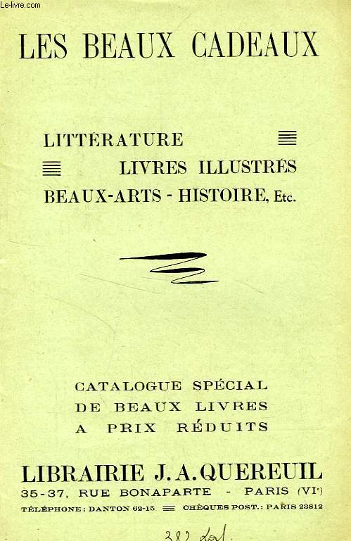 LES BEAUX CADEAUX, CATALOGUE