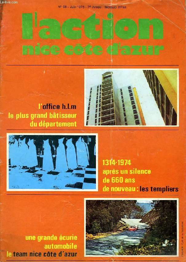L'ACTION NICE COTE D'AZUR, N° 68, JUIN 1975 - COLLECTIF - 1975 - Afbeelding 1 van 1