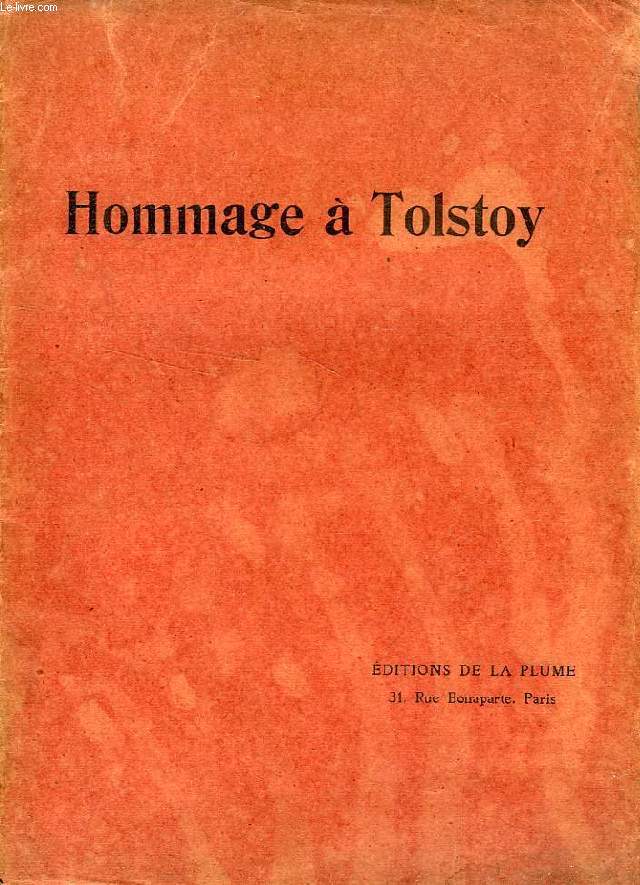 HOMMAGE A TOLSTOY