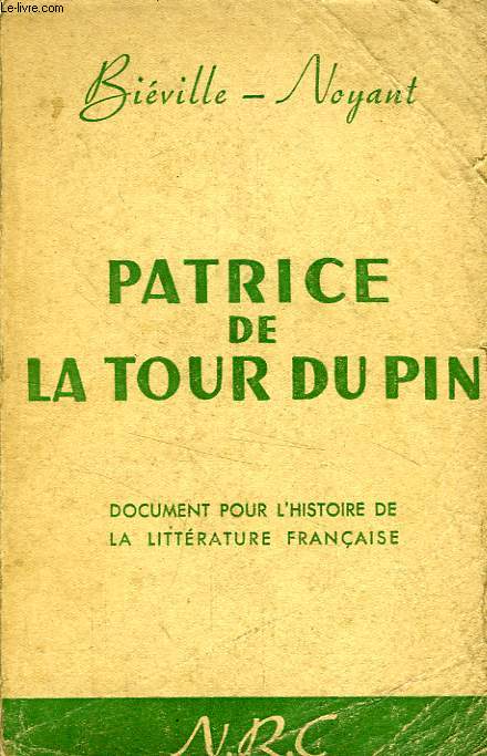 PATRICE DE LA TOUR DU PIN