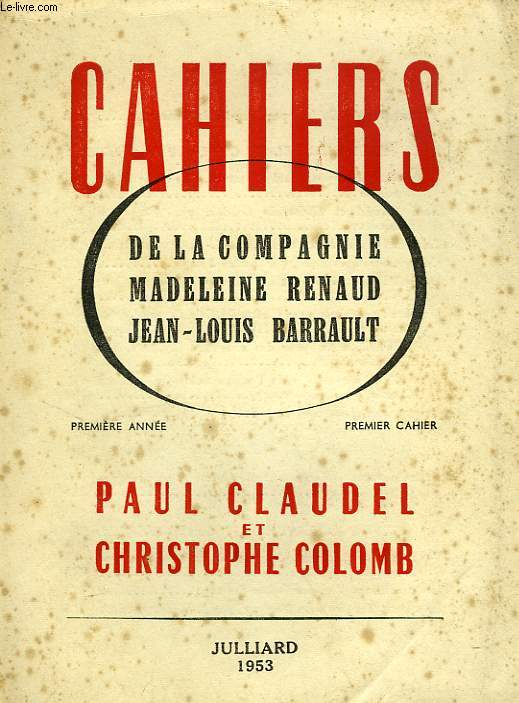 PAUL CLAUDEL ET 'CHRISTOPHE COLOMB'
